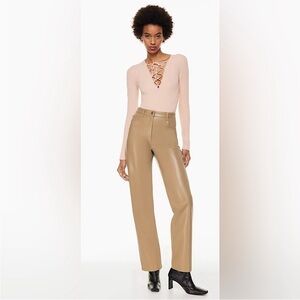 Aritzia Wilfred Melina faux leather pants size 0